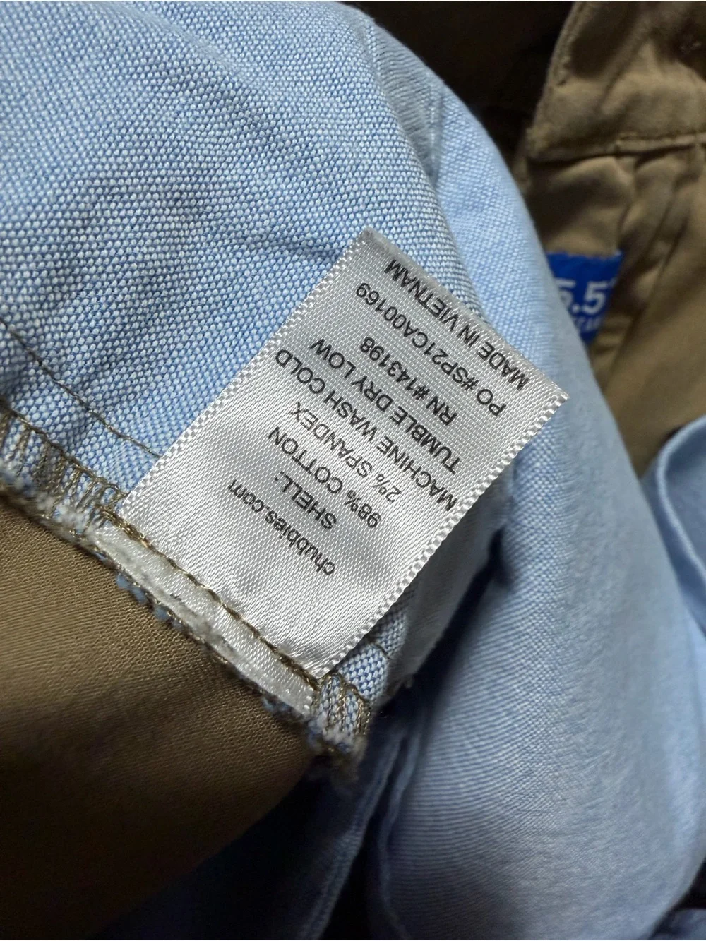 Chubbies 5.5 Inch Chino Twill Shorts Men’s 32 Brown Tan Stretch
